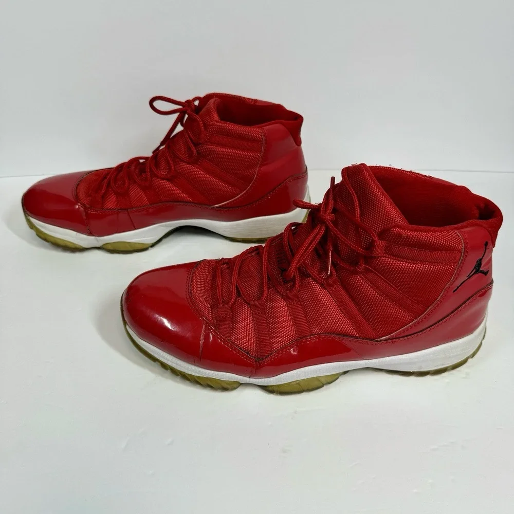 Nike Air Jordan 11 Retro High Win Like '96 Red Shoes Sneakers 378037-623 Sz 11.5